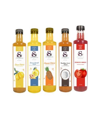 Suheylaana Tomato Coconut Pineapple Lemon and Lemon & Ginger Vinegar 250 Ml