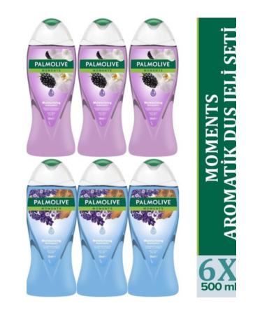 Palmolive Moments Shower Gel Blackberry Orchid + Sandalwood Lavender 500 ml x 6 Pcs