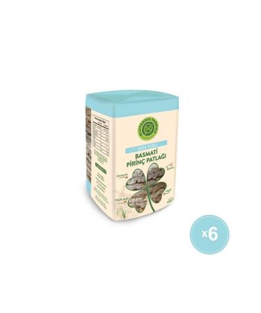 GLUTEN-FREE FACTORY KAYA SALT BASMATI RICE CRACKS (6 PACKS X 75 GRAMS) 150 GR Healthy Snack