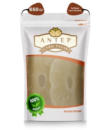 Antep Bazaar Dried Pineapple Tropical Fruit Dried 650 g