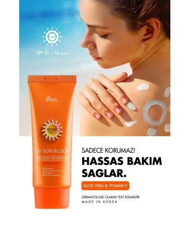 EKEL KOREA Intensive Protective Water Resistant UV/UVB Sunscreen with Aloe Vera and Vitamin E Spf 50 / Pa +++ - Buy Online on GoSupps.com