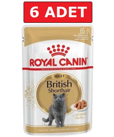 Royal Canin Royal Canin British Shorthair Cat Canned Food Pouch 85 Gr 6 Pieces Wet Food