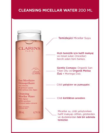 Clarins ClarinsCLEANSING MICELLAR WATER RT 200ML