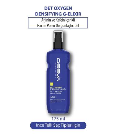 VASSO WOMEN Volumizing Plumping Gel Elixir Containing Arginine and Caffeine - Vasso Densifying G-elixir 175 ml