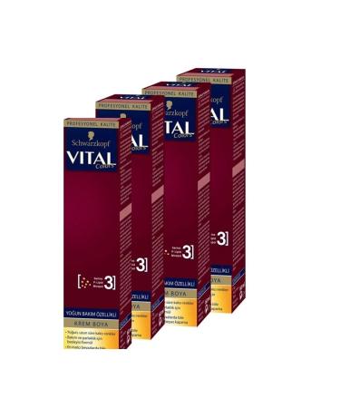 Vital Colors Cream Hair Dye 7-56 Caramel Blonde X 4 Pieces