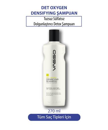 VASSO WOMEN Sulfate and Salt-Free Volumizing and Strengthening Shampoo for Fine and Weak Hair 270 ml