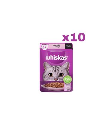 Whiskas Whiskas Salmon Cat Wet Food 10 Pieces (1X85GR)