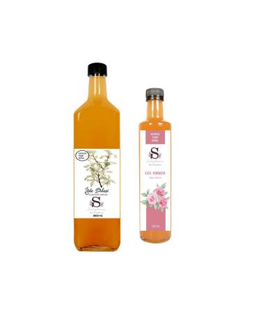 Suheylaana Natural Oleaster Vinegar 1000 ml and Rose Vinegar 500 ml