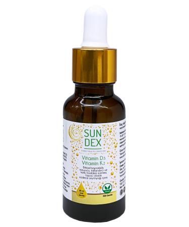 Sun Dex Family Health Since 2021 Vitamin D3 K2 20 Ml Herbal Source 500 Drops - Buy Online on GoSupps.com