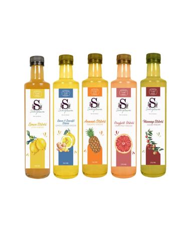 Suheylaana Jujube Grapefruit Pineapple Lemon and Lemon & Ginger Vinegar 250 ml
