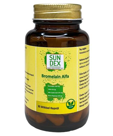 Sun Dex Family Health Since 2021 Bromelain Alpha Bromelain Alpha Lipoic Acid Chromium Picolinate 30 Herbal Capsules - Buy Online on GoSupps.com