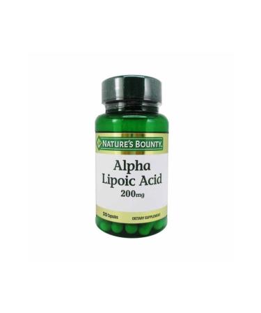 Natures Bounty Alpha Lipoic Acid 200mg 30 Capsules
