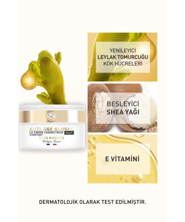 Yves Rocher ANTI-AGE GLOBAL SKIN SOOTHING AND BALANCING NIGHT CREAM-50ML DKHAIR1032 - Buy Online on GoSupps.com
