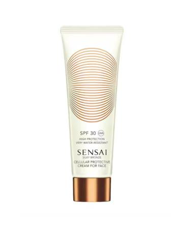 Sensai Silky Bronze Cream For Face Spf 30 - Sun Cream Berceste Cosmetics