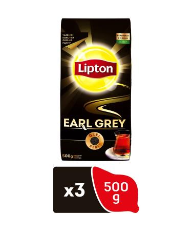 Lipton Earl Grey Bergamot Flavored Black Loose Tea 500gr 3 Packs