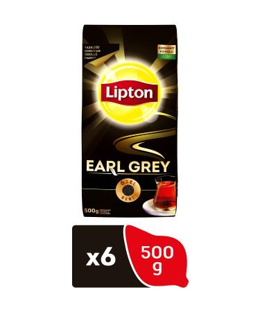 Lipton Earl Grey Bergamot Flavored Black Loose Tea 500gr 6 Packs