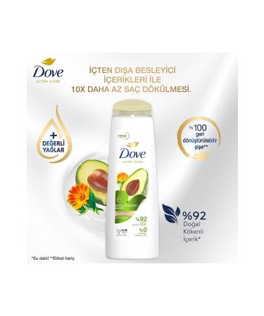 Dove Ultra Care Hair Care Shampoo Anti-Loss Care Avocado Extract 400 ml - Buy Online on GoSupps.com