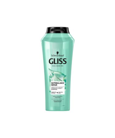 Gliss Nutribalance Repair Anti-Hair Loss Shampoo - With Prebiotic Actives and Birch Water 500 ml