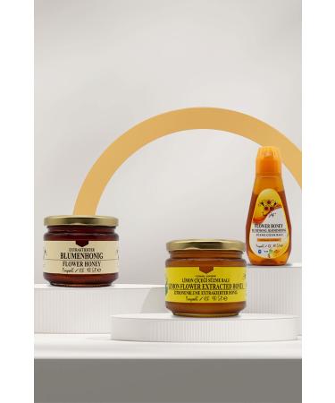 Toros Mountain Advantageous Package - Thyme Honey 400 gr - Lemon Blossom Honey 400 gr - Practical Cover Flower Honey 400 gr