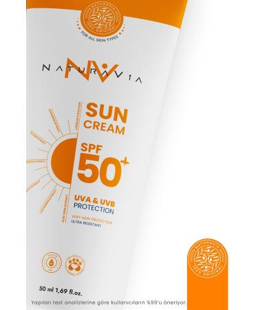 NATURAVIA COSMETICS 50+ SPF Anti-Spot and Moisturizing Face and Body Sunscreen - For All Skin Types - Buy Online on GoSupps.com