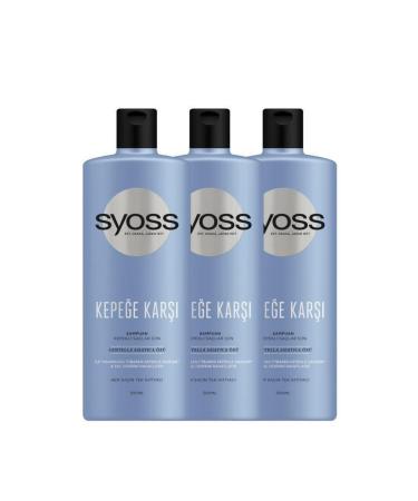 Syoss Anti-Dandruff Shampoo 500 Ml X 3 Pieces