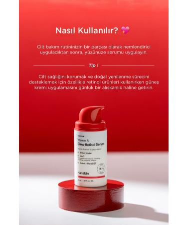 Hanskin Vitamin A Glow Retinol Serum-Anti-Aging-Equalizing-Brightening-30 Ml - Buy Online on GoSupps.com