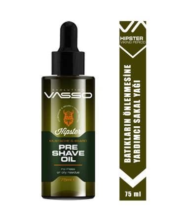 Vasso Men Beard and Eyebrow Thickening Herbal Oil 75 ml
