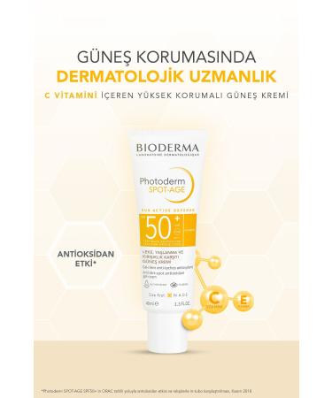 Bioderma PHOTODERM SPOT AGE SPF50+ SKIN BRIGHTENING HIGH PROTECTION SUN CREAM 40 ML PSSN2871 - Buy Online on GoSupps.com