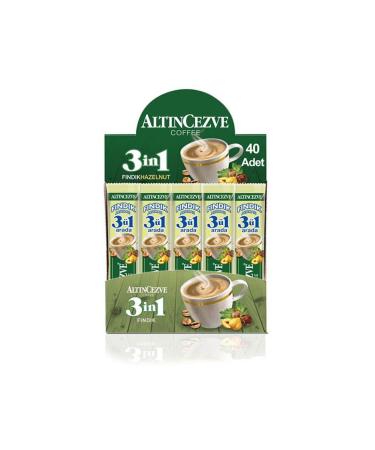 Alt ncezve 3in1 | Three in One Hazelnut 40 Pack (SINGLE DRINKING) 15 gr X 40 Pieces