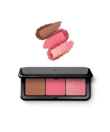 KIKO Face palette with 1 bronzer and 2 blushes in matte and metallic finishes