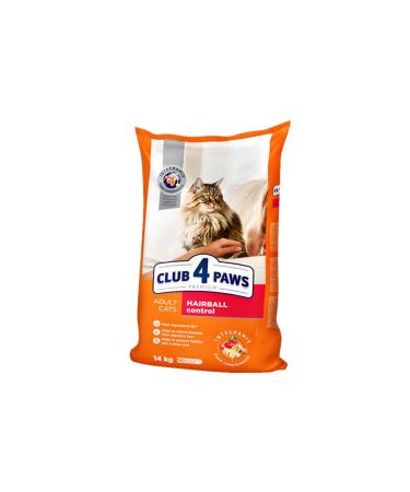 Club4Paws Premium Hairball Control Adult Cat Food 14 Kg 403118