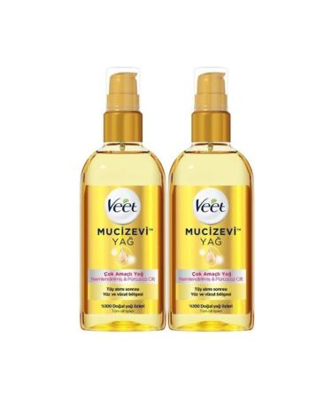Veet Miraculous Oil - Multi-Purpose Moisturizing Care Oil 100 Ml X2 Arm65