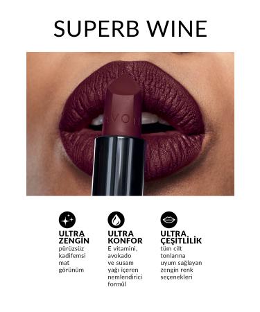 Avon Ultra Matte Lipstick Superb Wine - Buy Online on GoSupps.com