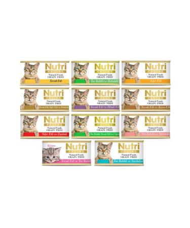 Nutri Feline Mixed Grain-Free Gluten-Free Natural Wet Food 85 gr 25 Pieces