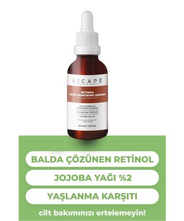 Licape Anti-Aging Brightening Retinol Serum 30ml - Buy Online on GoSupps.com