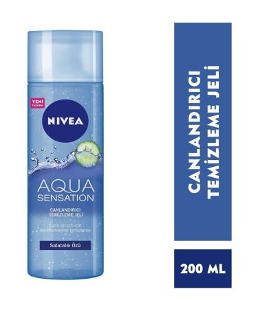 NIVEA Face Aqua Sensation Refreshing Cleansing Gel 200 Ml - Buy Online on GoSupps.com