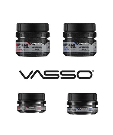 Vasso Men 24 Hours Superior Hold Wet Look Memory Hair Gel Stiff Mnemonic Gum Gel 250 ml - Buy Online on GoSupps.com