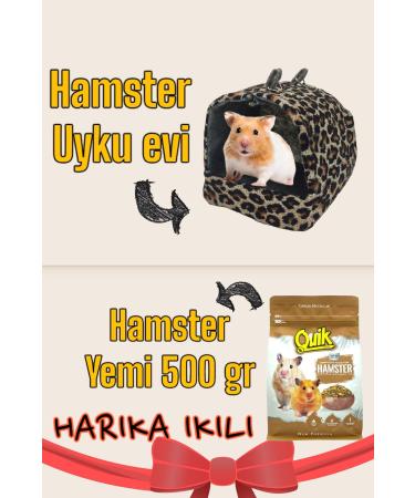 ozzipetshop Hamster Food 500 gr + Hamster Nest Great Duo Set