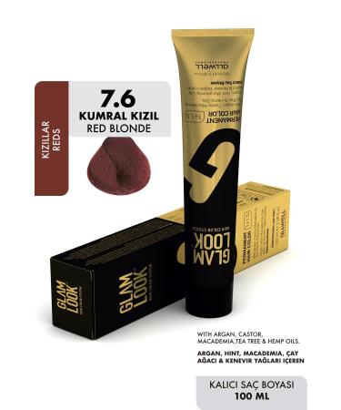 glam look Glamlook Hair Color Dark Red Brown/dark Auburn Red 6.6 100 Ml