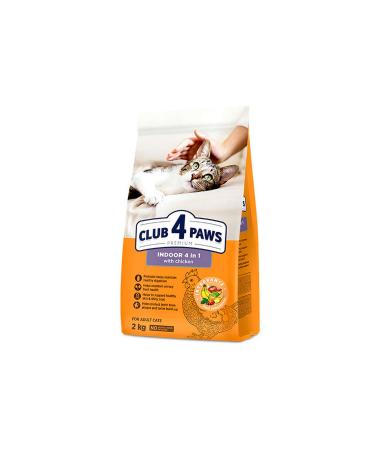 Club4Paws Premium Indoor 4 In 1 Cat Food 2Kg 403118