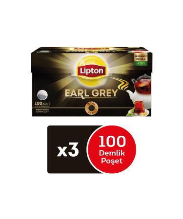 Lipton Earl Grey Teapot Tea Bags 100 Pack 3 Pieces
