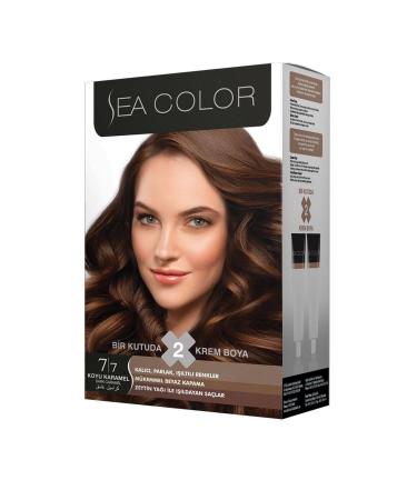 Sea Color Hair Dye Dark Caramel 7/7 100 ml