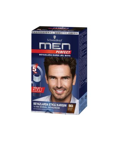 Men Perfect Men's Hair Dye 80 Brown Black