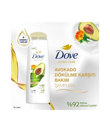 Dove Ultra Care Hair Care Shampoo Anti-Loss Care Avocado Extract 400 ml - Buy Online on GoSupps.com