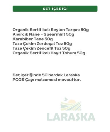 Laraska Organic Curly Mint - Pcos (PCOS) Tea Set - Laraska Pcos Tea Set - Buy Online on GoSupps.com