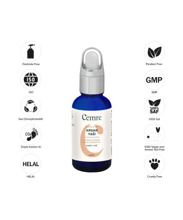 Awe Cemre Argan Oil 30 ml 0 Pure Cold Pressed Nourishing Hair Care Oil for Damaged Dry Hair