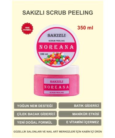 Noreana Gummy 350ml Scrub Peeling Ingrown & Strawberry Legs & Smooth Skin