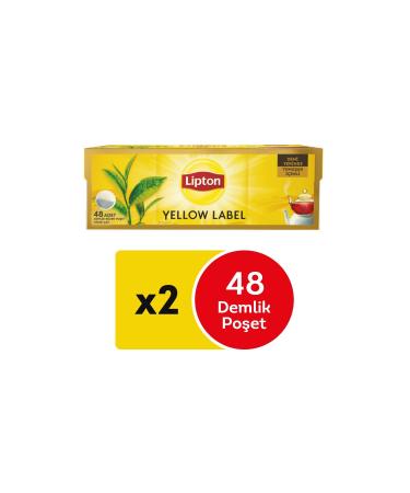Lipton Yellow Label 48 Teapot Tea Bag 2 Pack