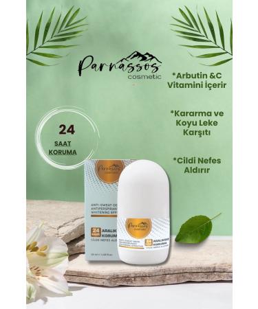 Parnassos Cosmetic Parnassos Unisex Antiperspirant Roll-on 50 ml Vegan Special Formula Containing Arbutin and Vitamin C - Buy Online on GoSupps.com