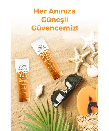 Liya Arven Sun Cream 50 Spf High and Sensitive Protection Sunscreen Cream - 50ml - Buy Online on GoSupps.com